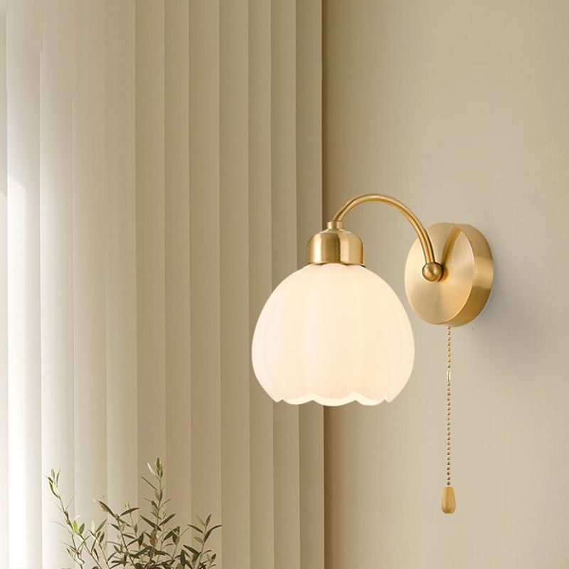 Traditional Arched Hemispherical Wall Sconce