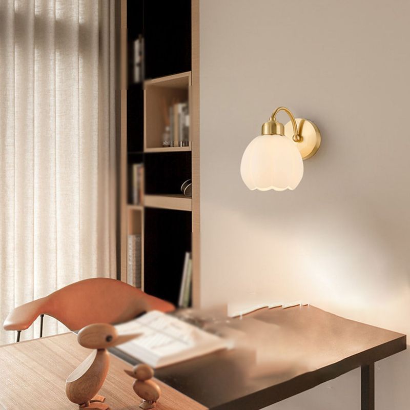 Traditional Arched Hemispherical Wall Sconce