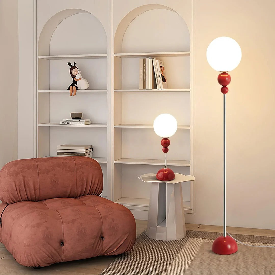 Minimalist Floor Lamp featuring Hemispherical LED