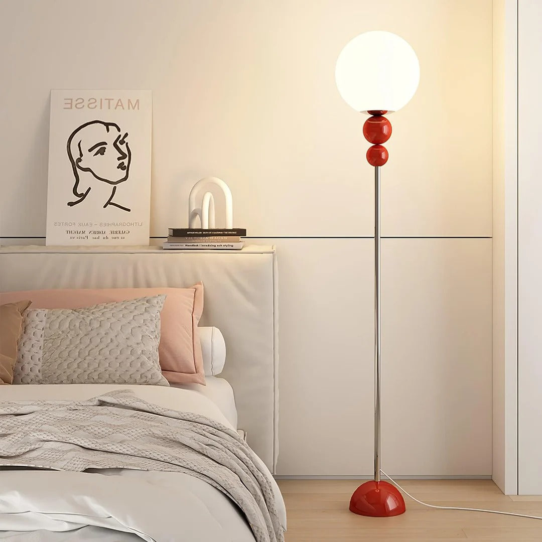 Minimalist Floor Lamp featuring Hemispherical LED