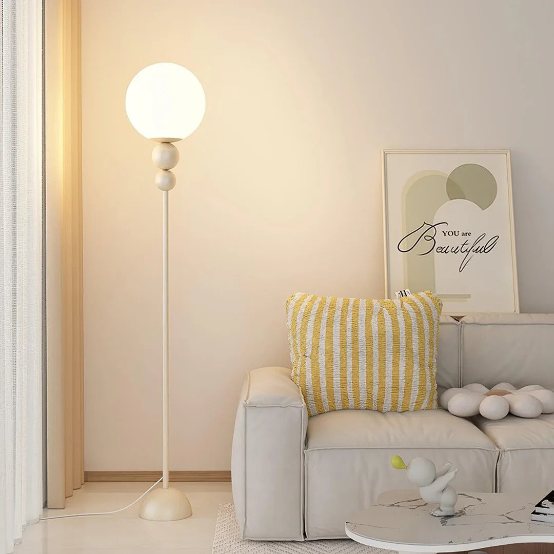 Minimalist Floor Lamp featuring Hemispherical LED