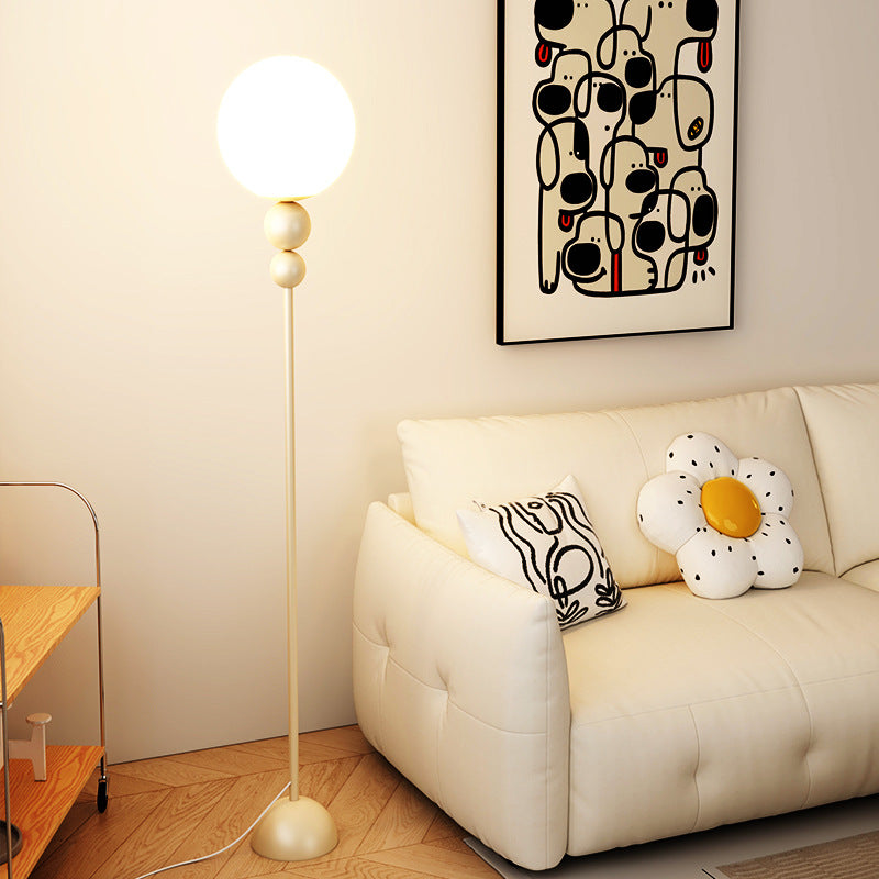 Minimalist Floor Lamp featuring Hemispherical LED