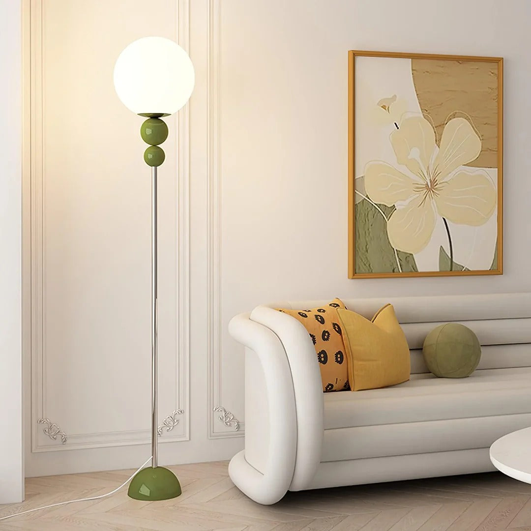Minimalist Floor Lamp featuring Hemispherical LED