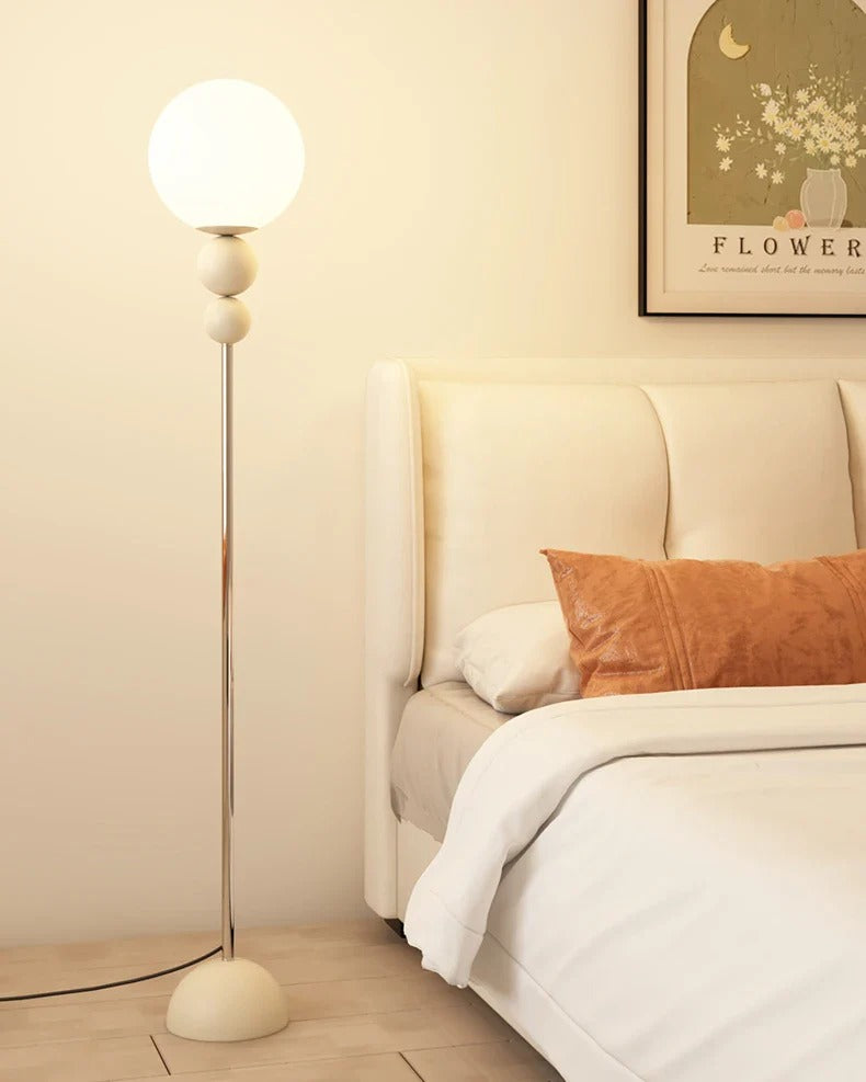 Minimalist Floor Lamp featuring Hemispherical LED