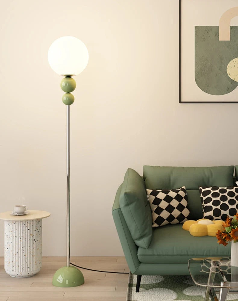 Minimalist Floor Lamp featuring Hemispherical LED