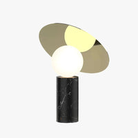 Minimalist Table Lamp – Spherical Angled Disc