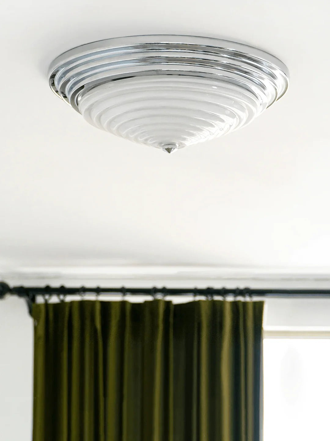 Flush Mount Art Deco Cone-Shaped Ceiling Light