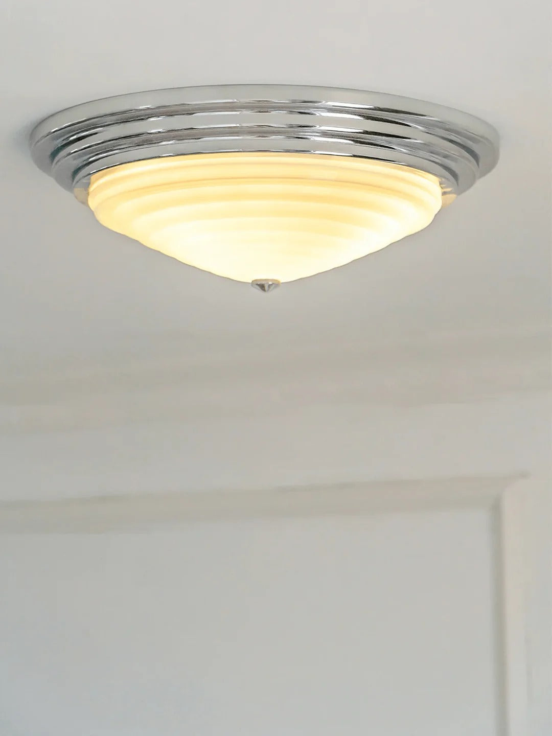 Flush Mount Art Deco Cone-Shaped Ceiling Light