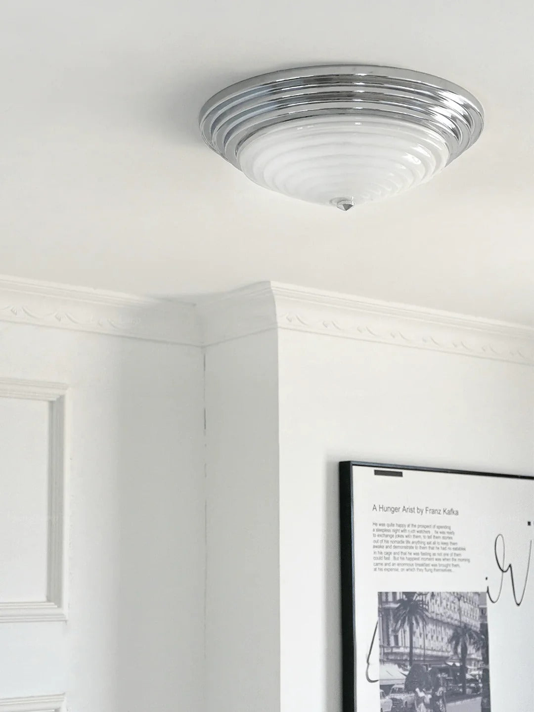 Flush Mount Art Deco Cone-Shaped Ceiling Light
