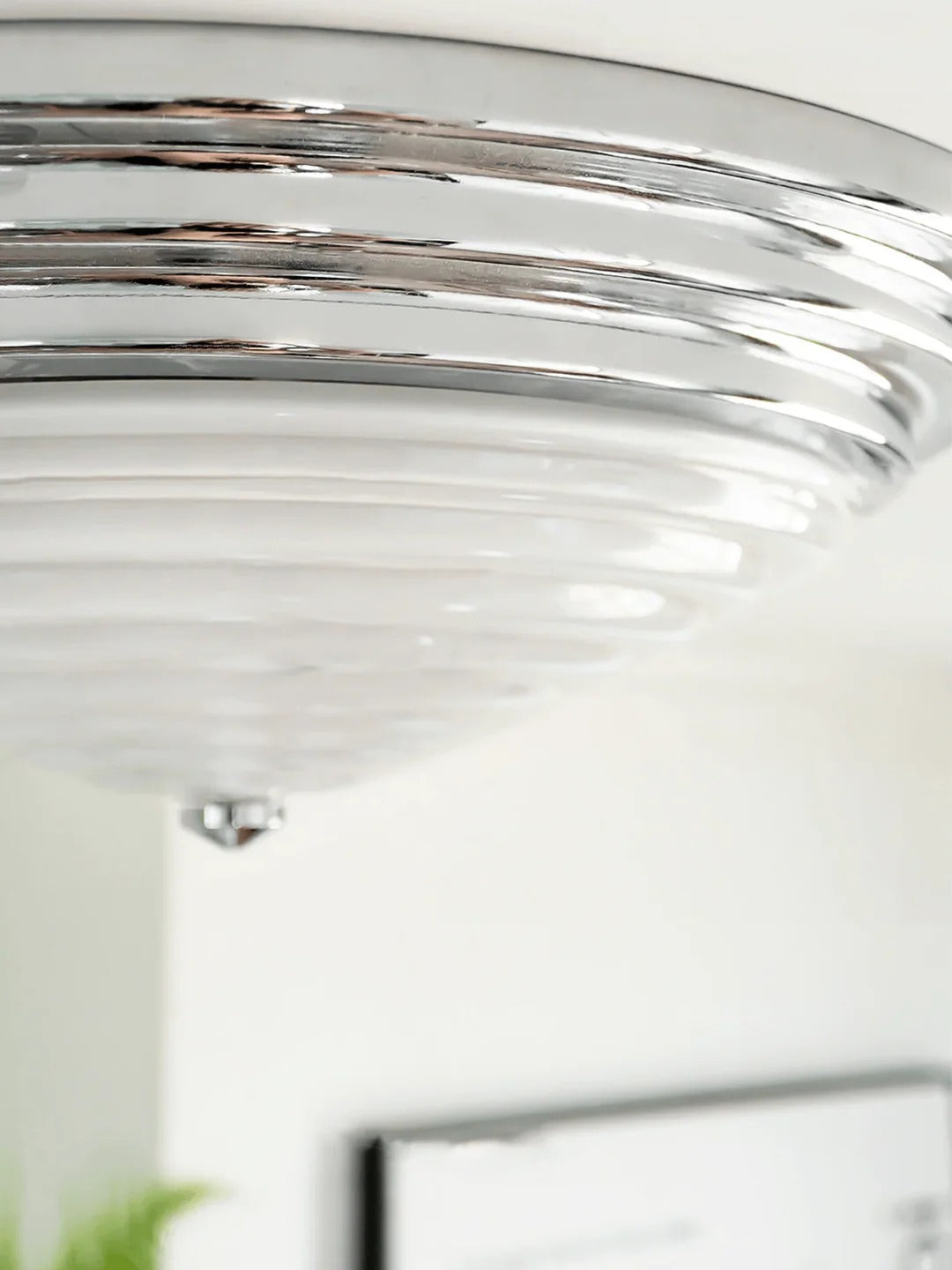 Flush Mount Art Deco Cone-Shaped Ceiling Light