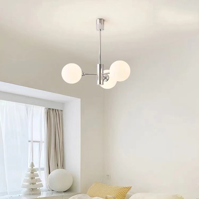 Mid-Century Modern Pendant Light with Spherical Accents