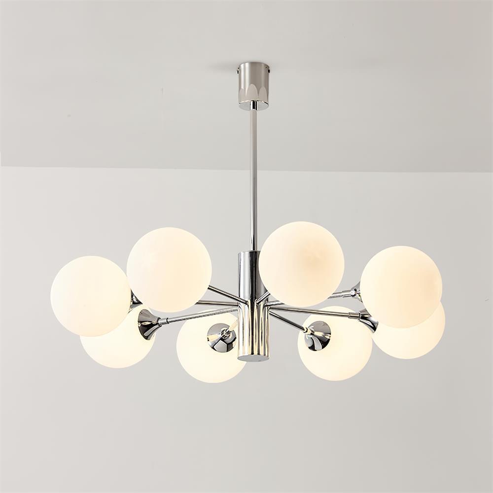 Mid-Century Modern Pendant Light with Spherical Accents