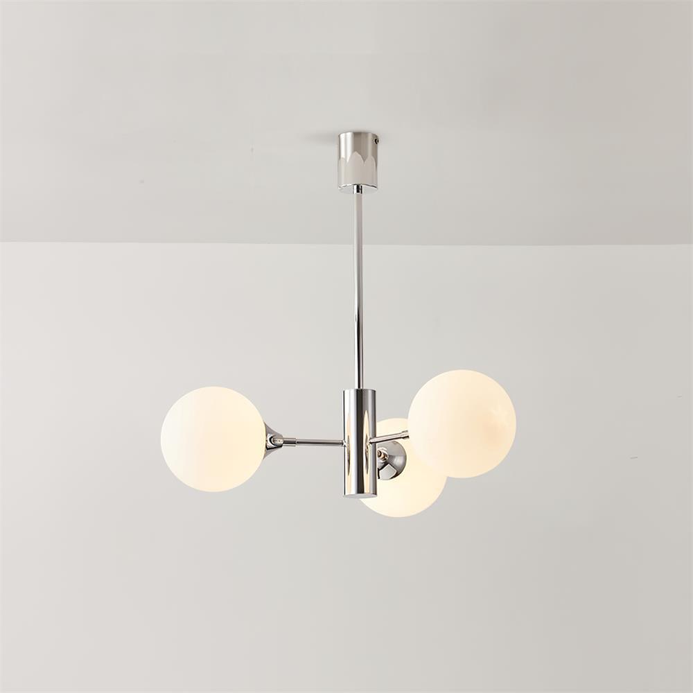 Mid-Century Modern Pendant Light with Spherical Accents