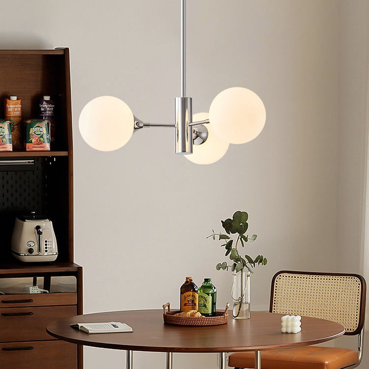 Mid-Century Modern Pendant Light with Spherical Accents