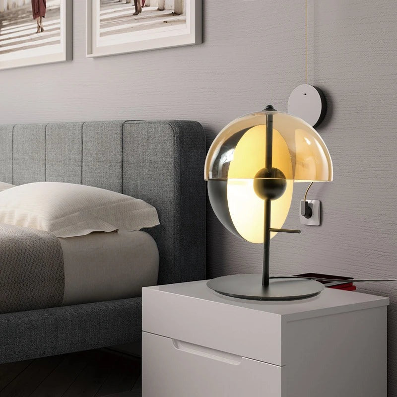 Bauhaus Hemispherical Table Lamp with integrated LED