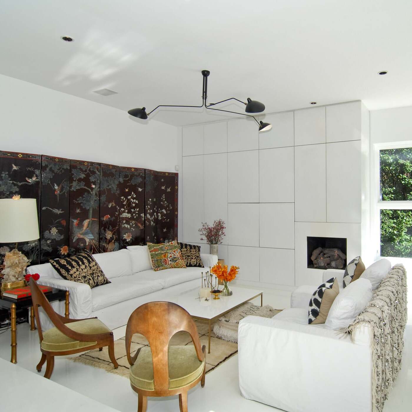 Minimalist Semi-Flush Mount Fixture – Tilted Cone