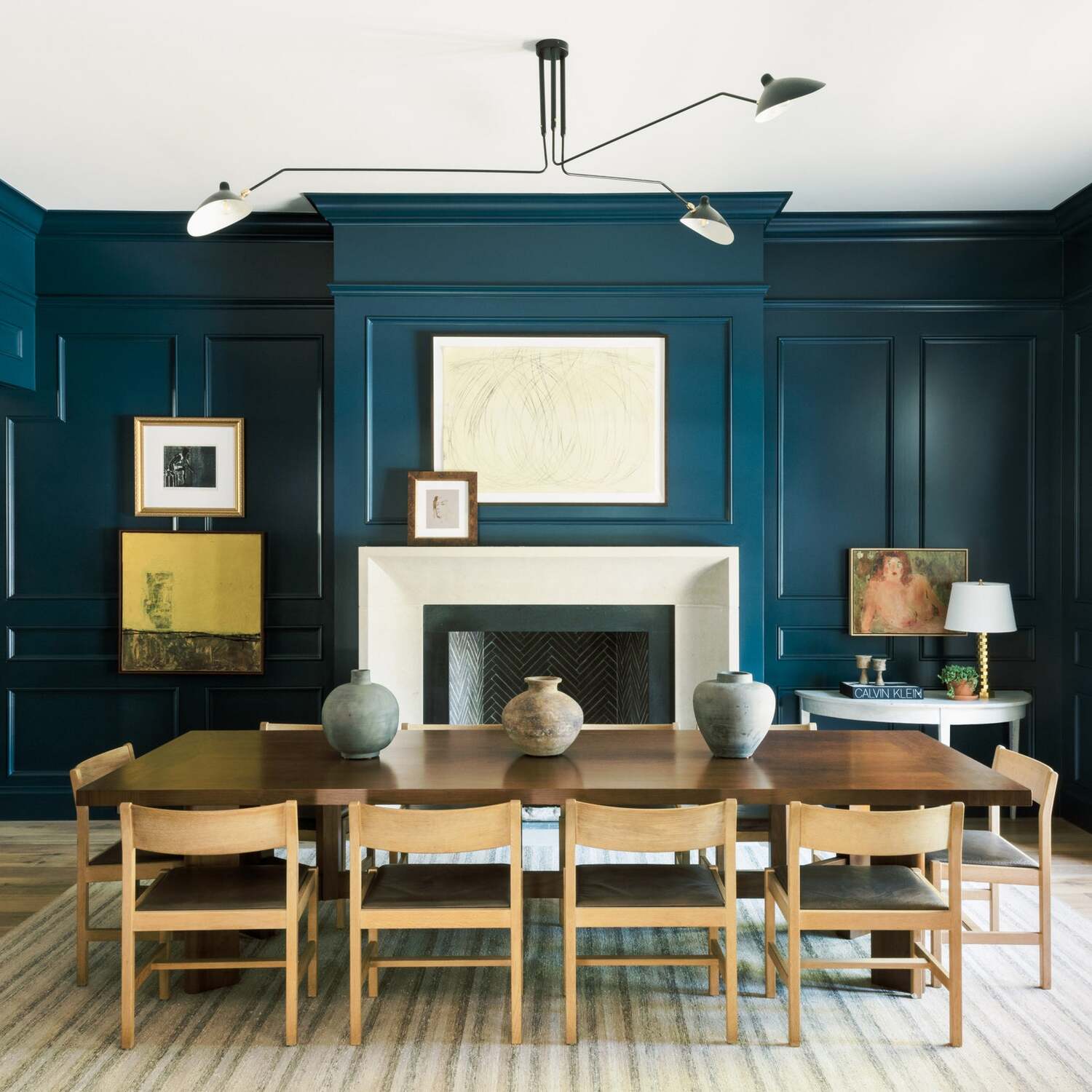 Minimalist Semi-Flush Mount Fixture – Tilted Cone