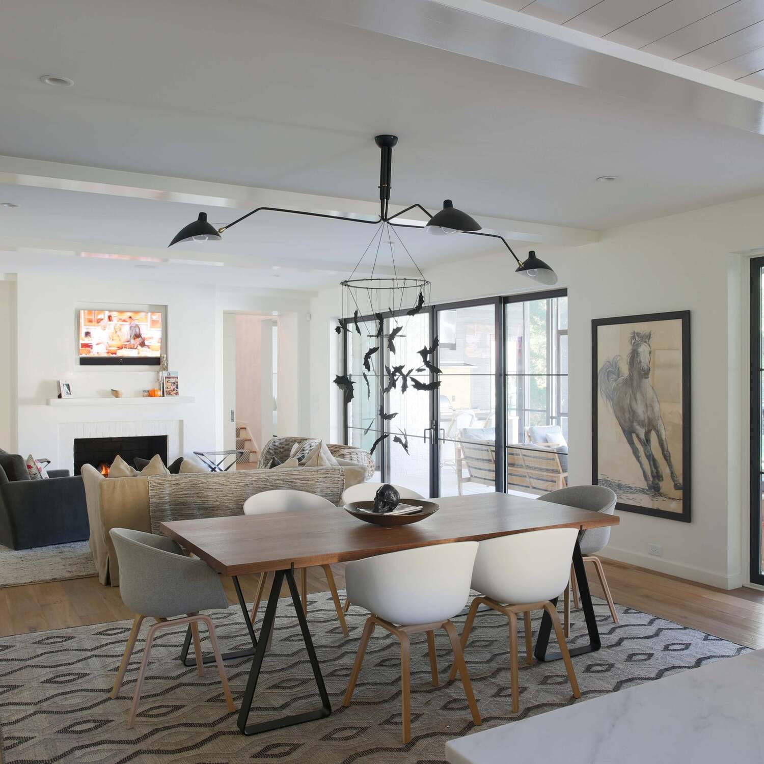Minimalist Semi-Flush Mount Fixture – Tilted Cone