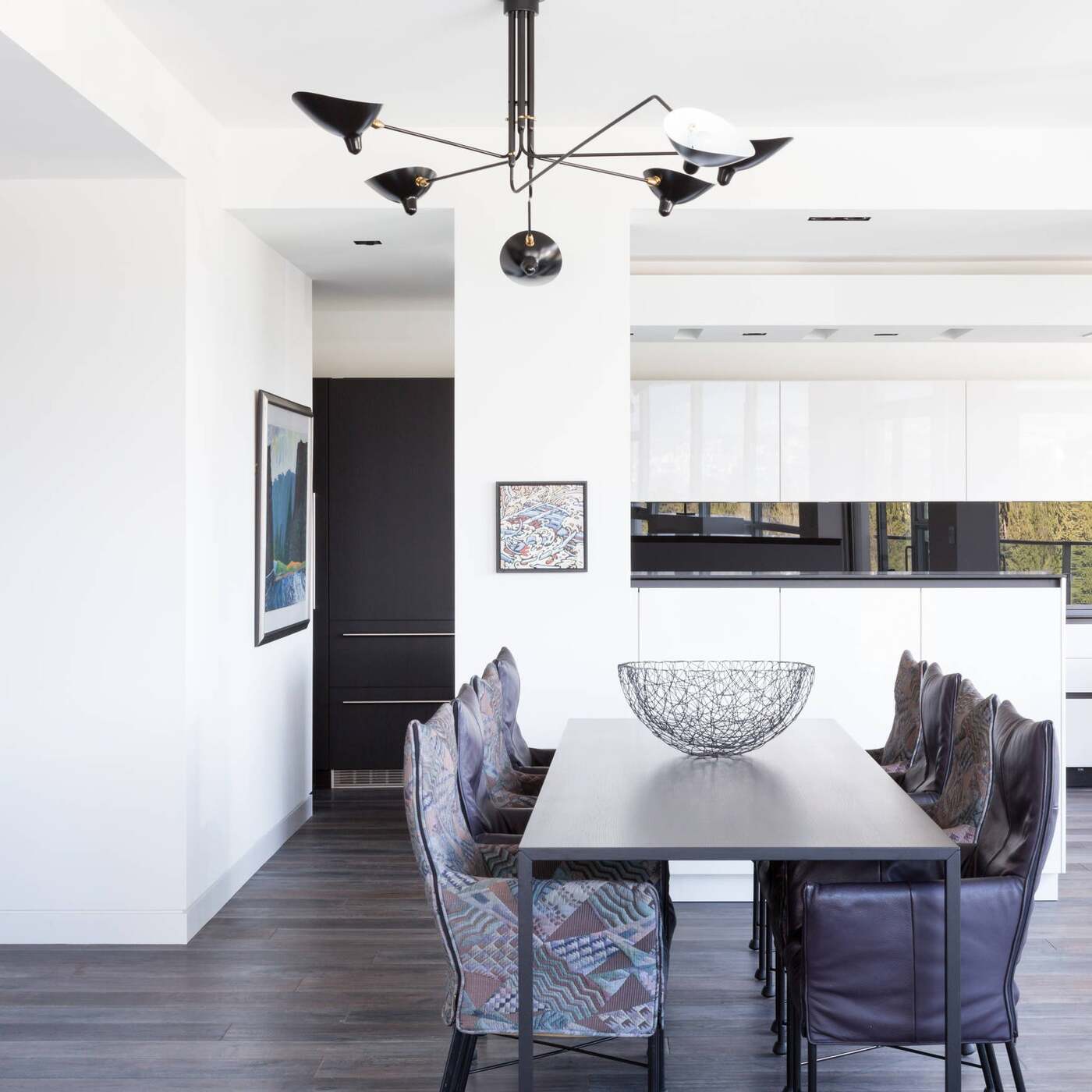 Minimalist Semi-Flush Mount Fixture – Tilted Cone