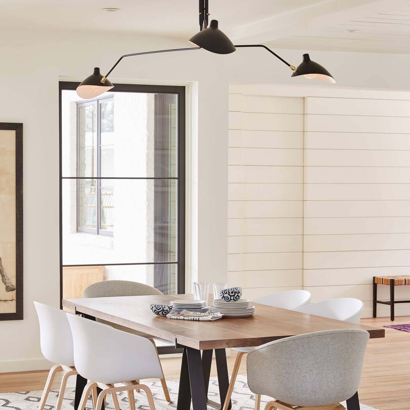 Minimalist Semi-Flush Mount Fixture – Tilted Cone