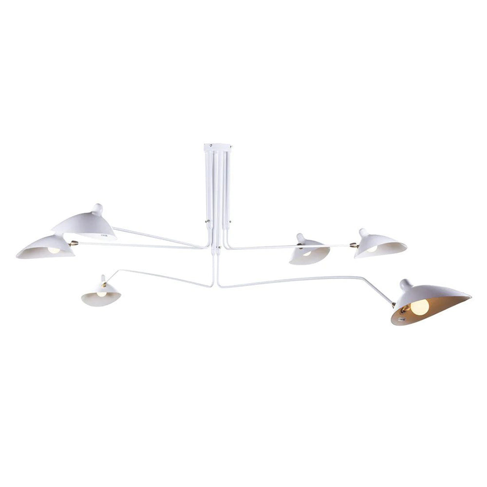 Minimalist Semi-Flush Mount Fixture – Tilted Cone