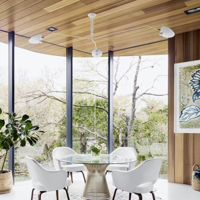Minimalist Semi-Flush Mount Fixture – Tilted Cone