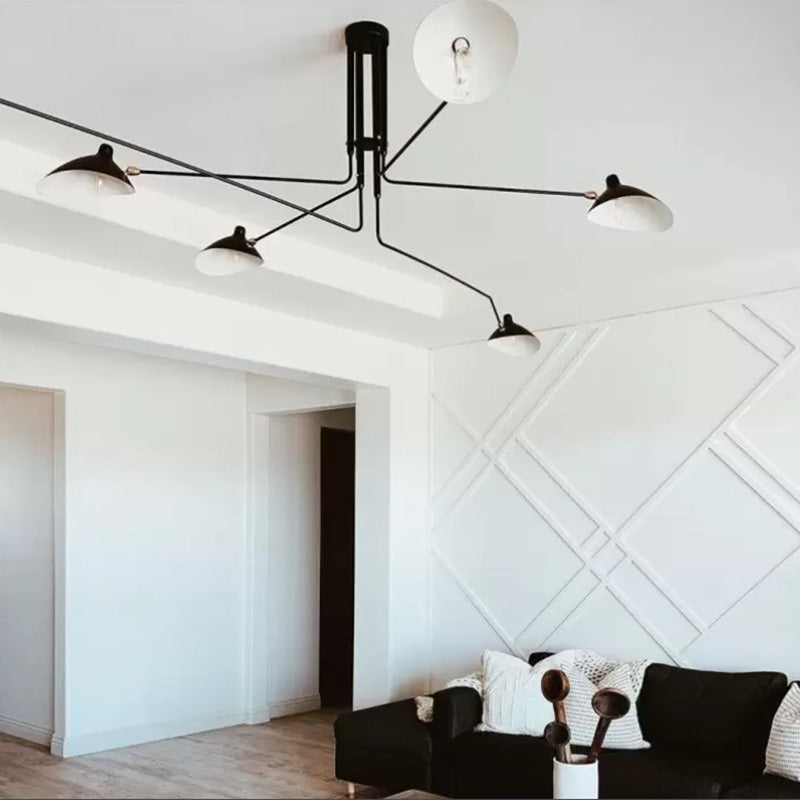 Minimalist Semi-Flush Mount Fixture – Tilted Cone