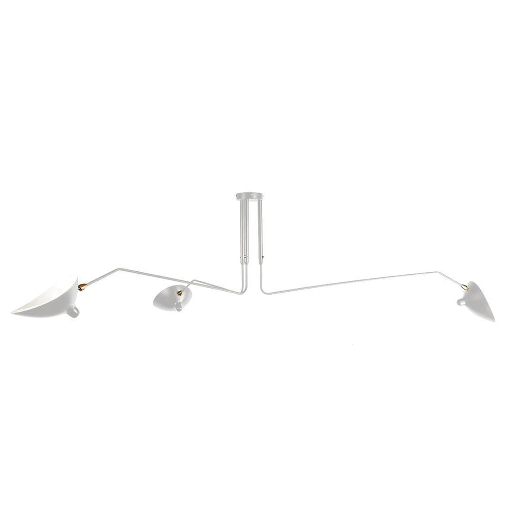 Minimalist Semi-Flush Mount Fixture – Tilted Cone