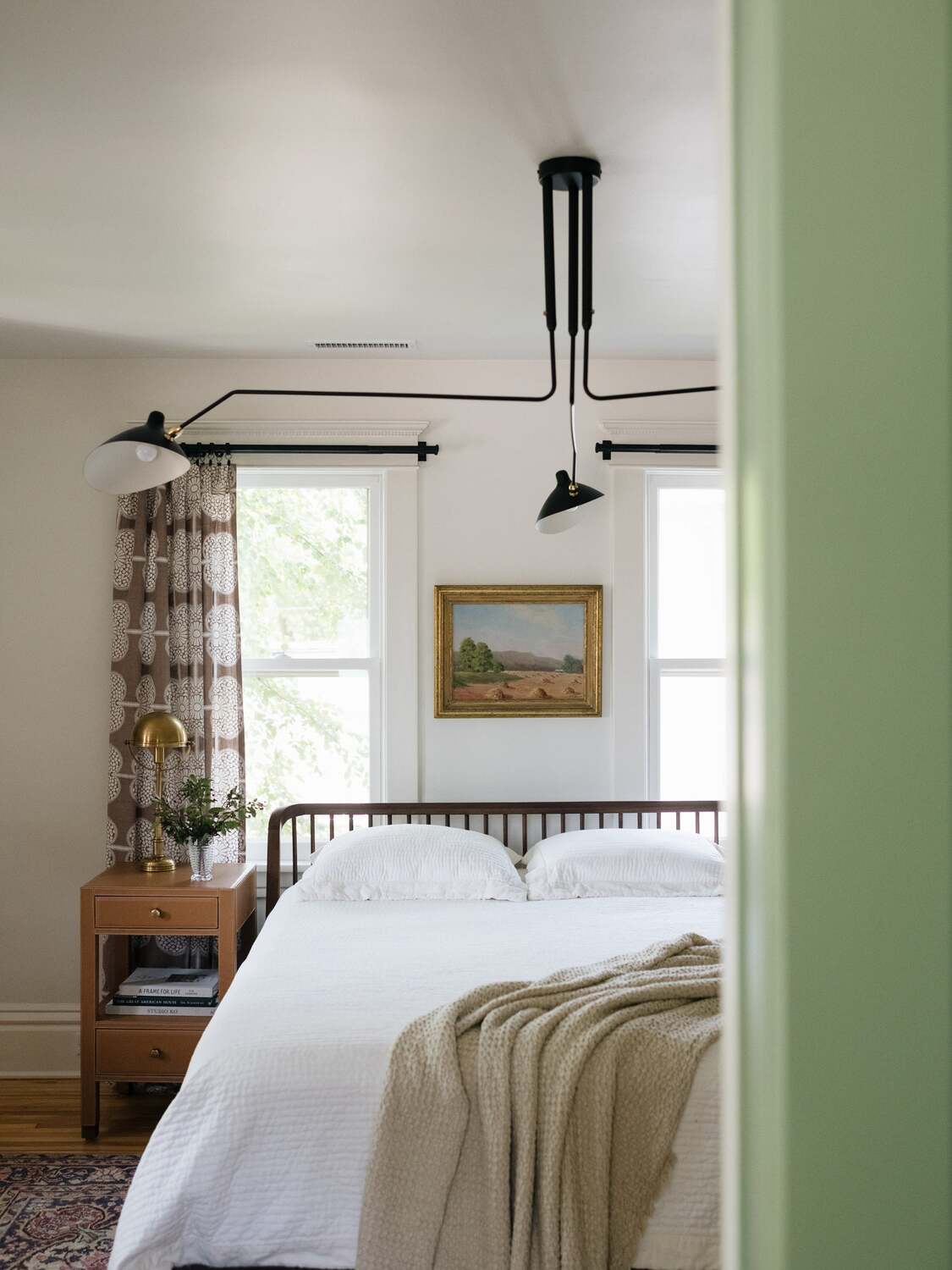 Minimalist Semi-Flush Mount Fixture – Tilted Cone