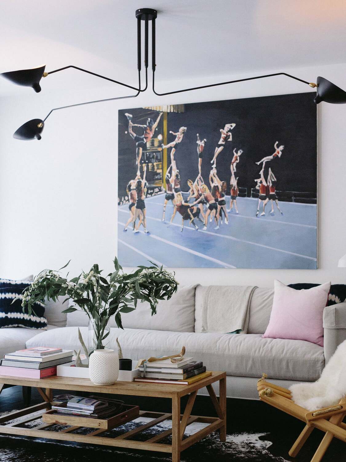 Minimalist Semi-Flush Mount Fixture – Tilted Cone