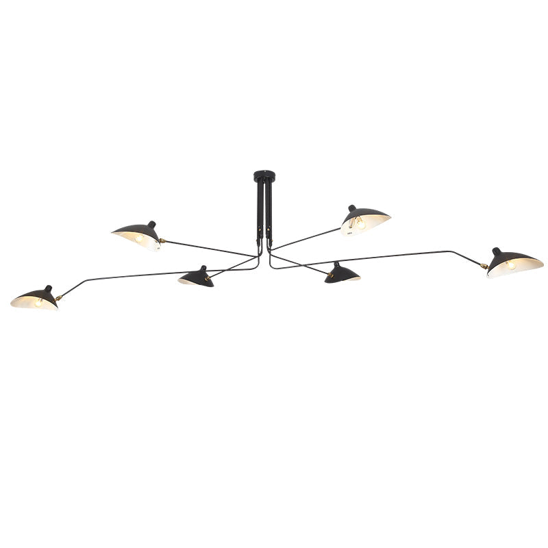 Minimalist Semi-Flush Mount Fixture – Tilted Cone