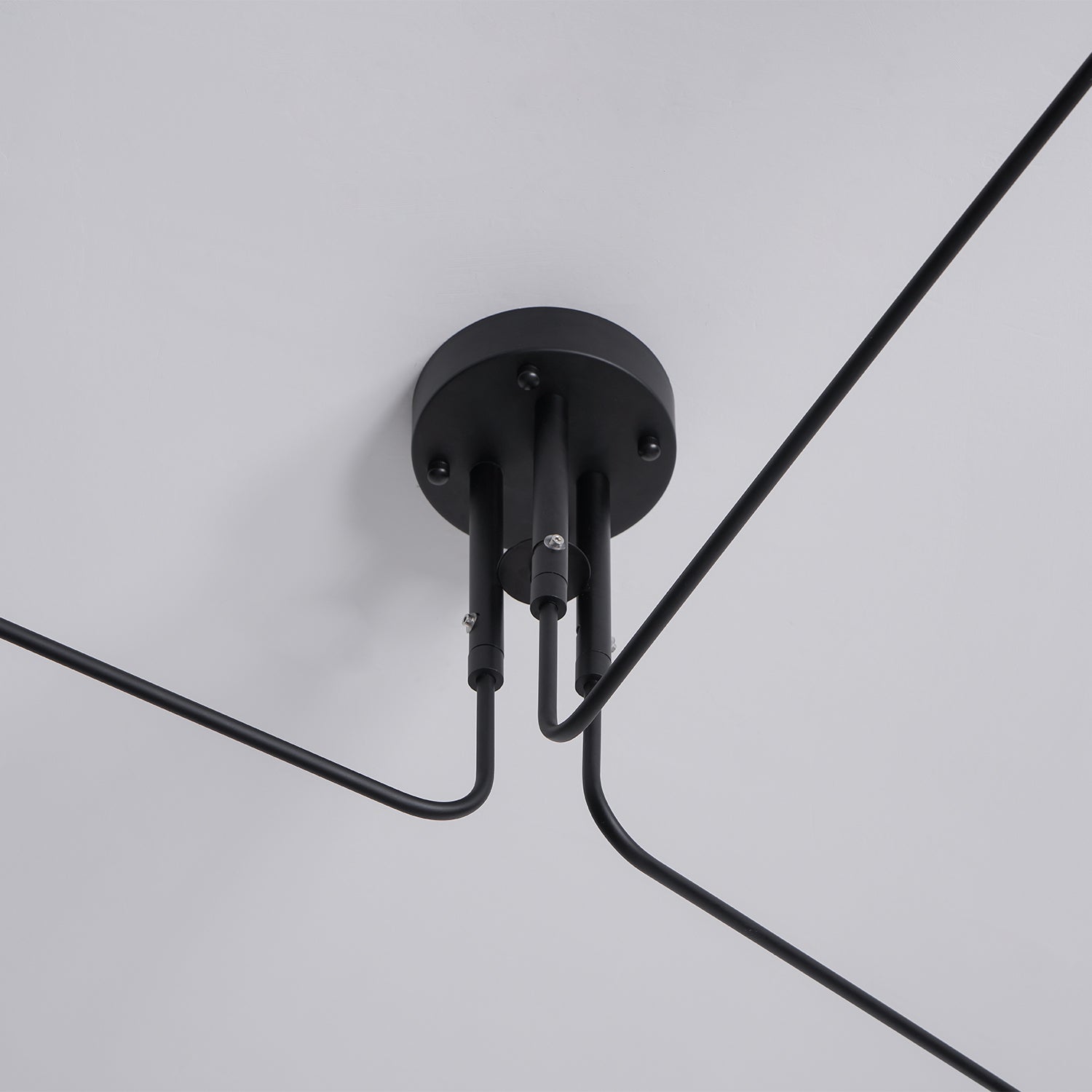 Minimalist Semi-Flush Mount Fixture – Tilted Cone