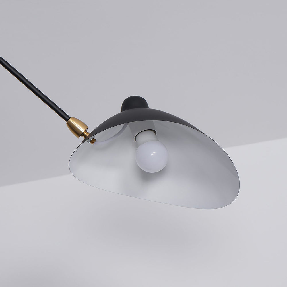 Minimalist Semi-Flush Mount Fixture – Tilted Cone