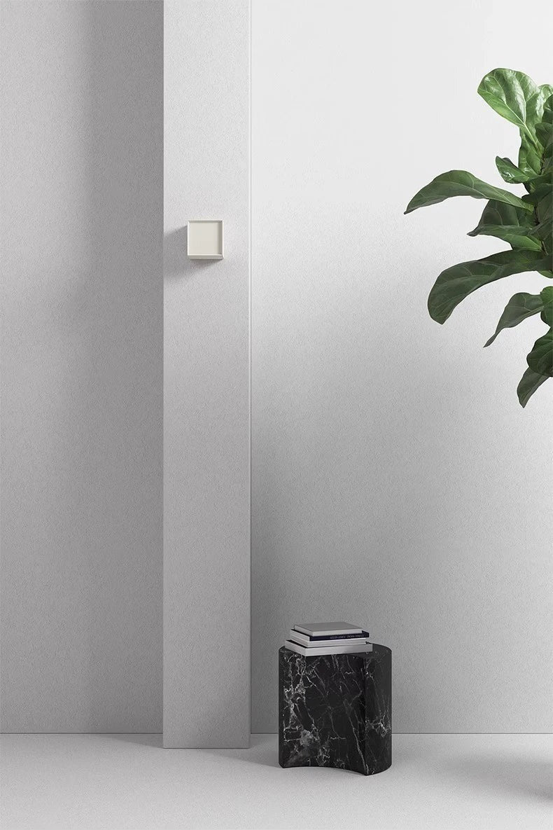Modern Minimalist Cube Wall Sconce – Adjustable LED
