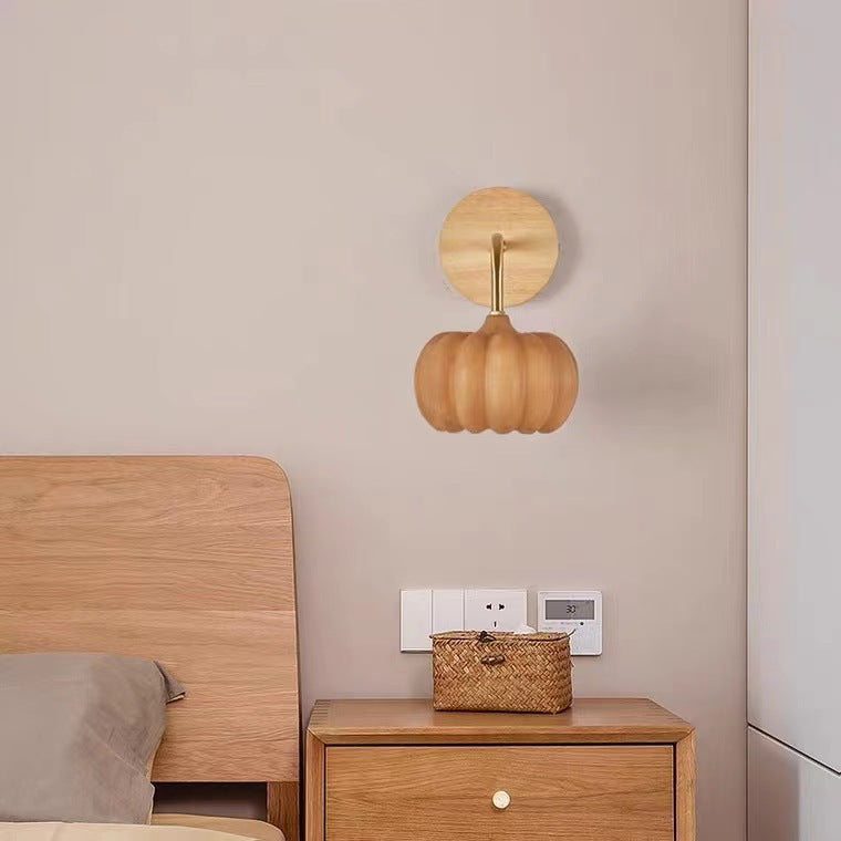 Unique Pumpkin Wall Light Fixture