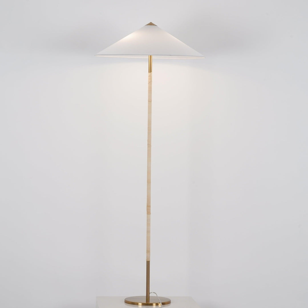 Vintage Chinese Hat Floor Lamp – Ambient Light for Any Room