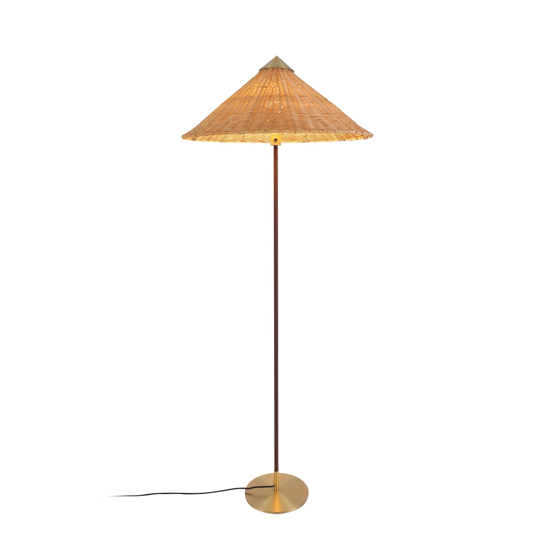 Vintage Chinese Hat Floor Lamp – Ambient Light for Any Room
