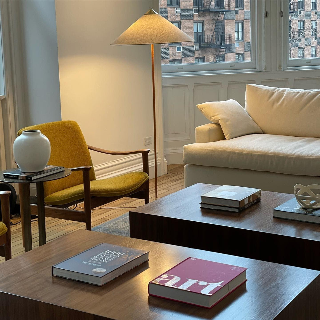 Vintage Chinese Hat Floor Lamp – Ambient Light for Any Room