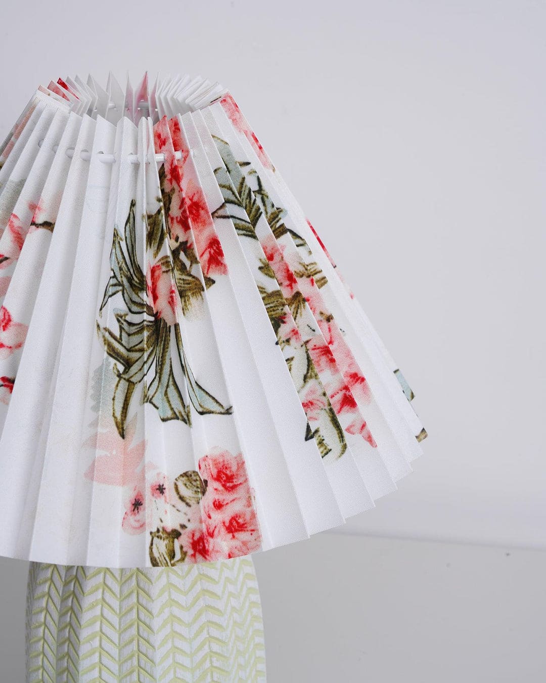 Vintage Table Lamp with Conical Pleated Lampshade