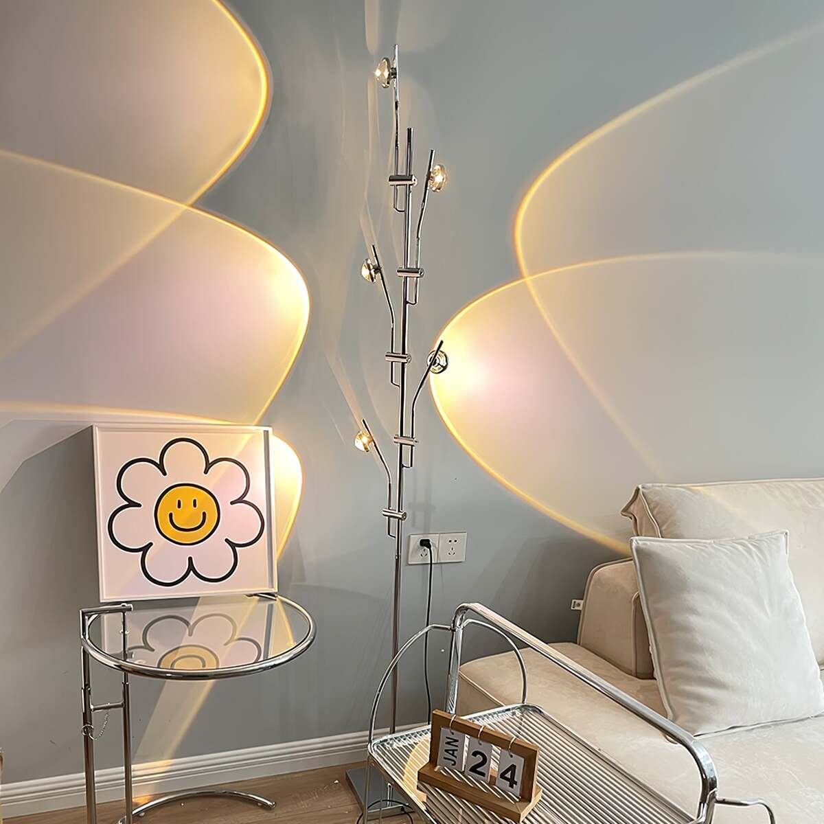 Industrial Floor Lamp – Horizontal LED Elements