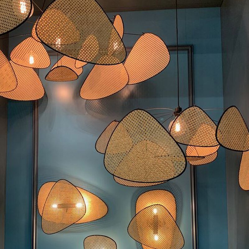 Eclectic Irregular Multi-Layered Pendant Light