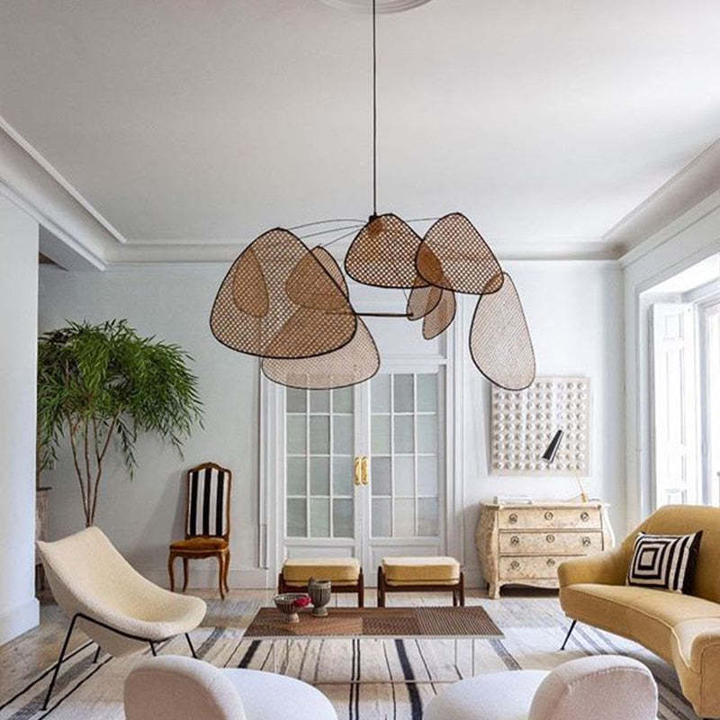 Eclectic Irregular Multi-Layered Pendant Light