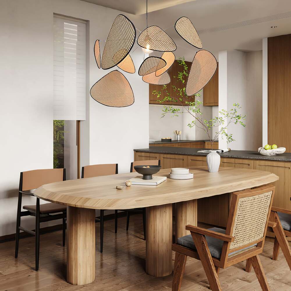 Eclectic Irregular Multi-Layered Pendant Light