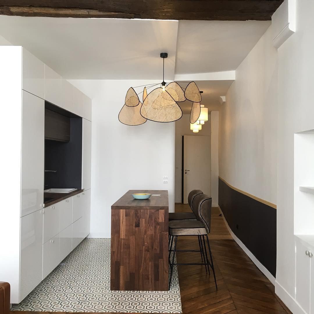 Eclectic Irregular Multi-Layered Pendant Light