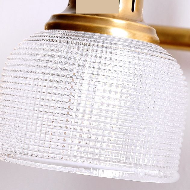Antique Brass Wall Lamp, Dual-arm Elegance
