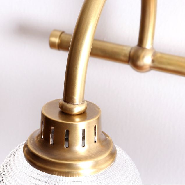 Antique Brass Wall Lamp, Dual-arm Elegance