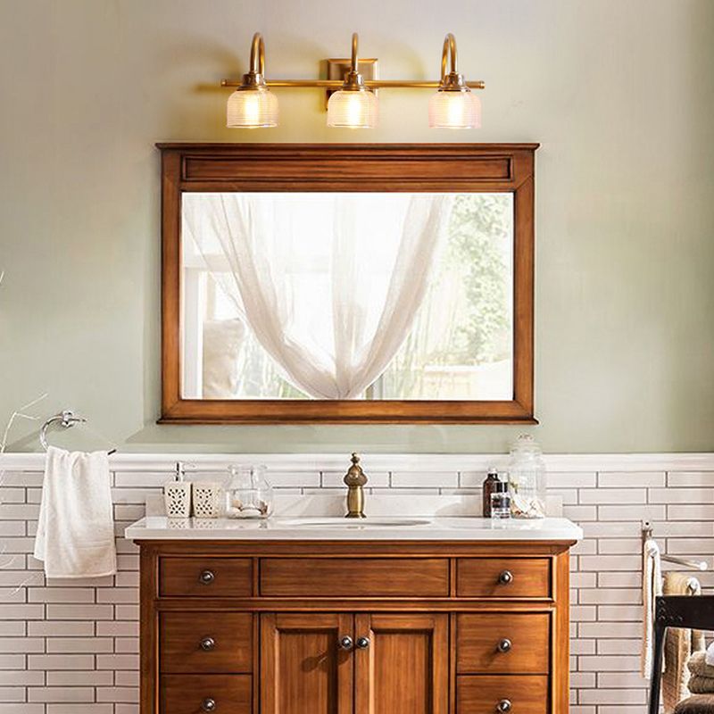 Antique Brass Wall Lamp, Dual-arm Elegance
