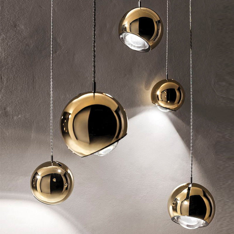 Elegant Pendant Light with Spherical Shades