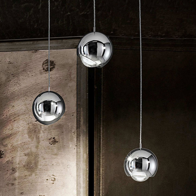 Elegant Pendant Light with Spherical Shades