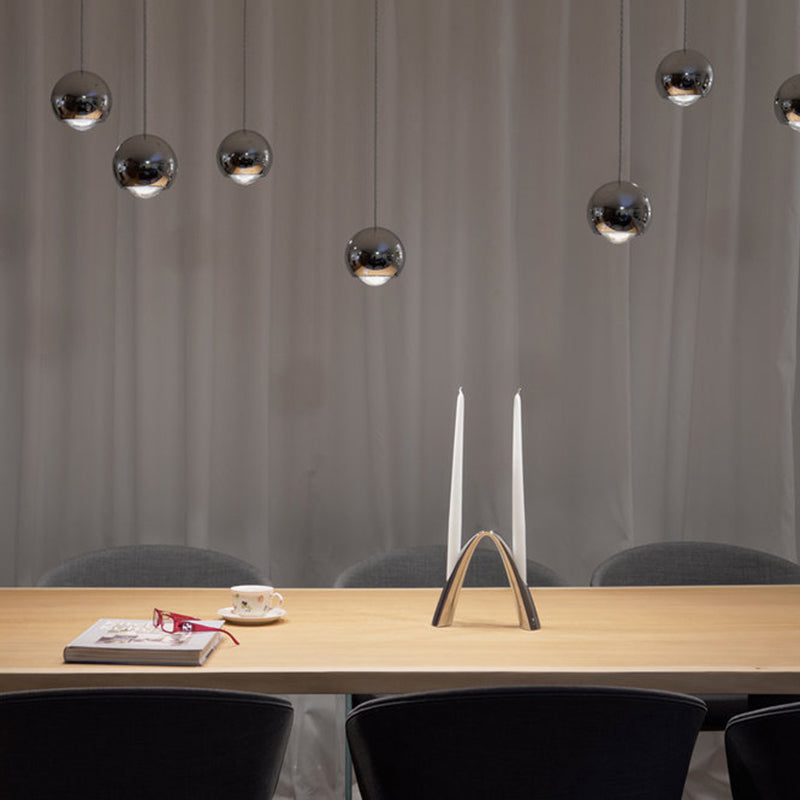 Elegant Pendant Light with Spherical Shades